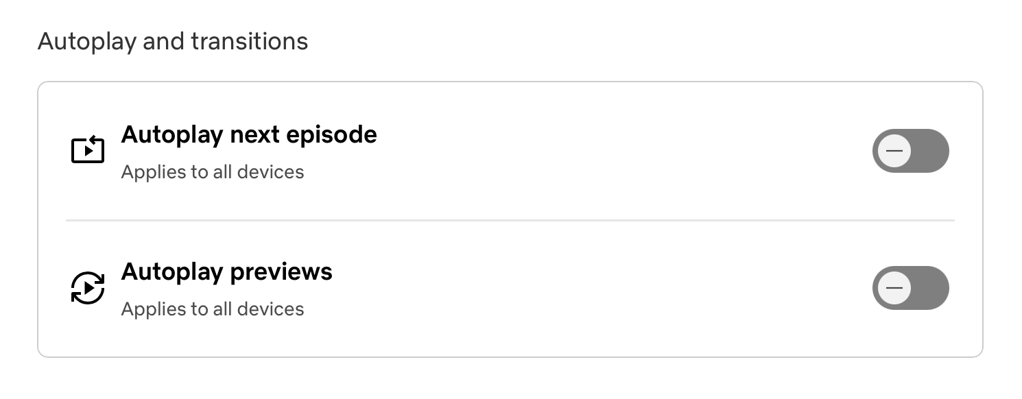 Autoplay Settings Page